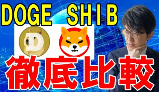 話題のドージコイン（DOGE）とSHIBA INU（柴犬コイン/SHIB）を徹底比較！それぞれの特徴とは？