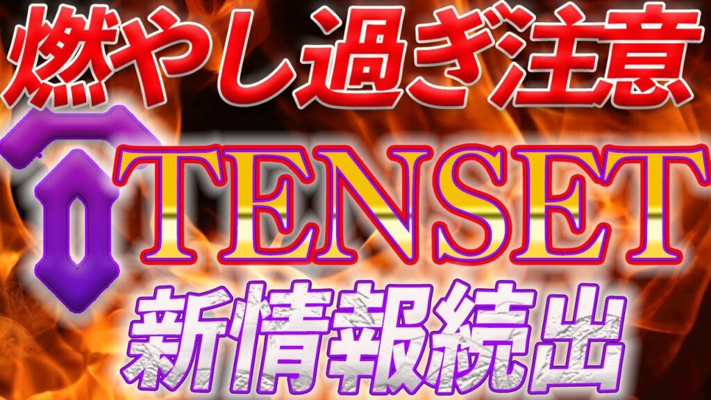 Ten Set Nft 未来の爆益銘柄【テンセットだけ燃えまくり!】新トークン発効。NFTマーケットローンチでも炎上!【仮想通貨】【ビットコイン】【TENSET ...