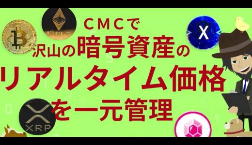 【仮想通貨ポートフォリオ】CMCで暗号資産をリアルタイム一元管理する方法