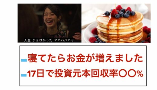Pancake Swap 17日目収益 寝てるだけで５万円ゲットできました！