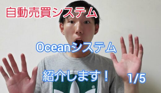 1/5 自動売買システム Oceanシステムを紹介します。