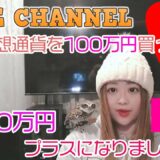 仮想通貨を100万円分買ったら、100万円プラスになりました♡