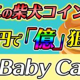 1万円から1億円が狙える「BABY CAKE」が激アツ！草コインで+1,000倍を目指せ！【第2の柴犬(SHIBA INU)】