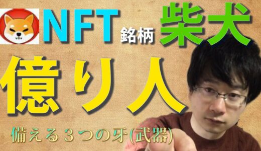 【億り人アルトコイン】犬系NFT銘柄のSHIB暗号通貨で億れる可能性がある理由。