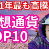 2021年最も高騰した仮想通貨TOP10